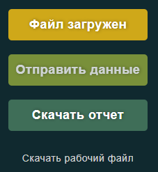 Кнопка окрасилась в зеленый цвет и это значит, что отчет готова к скачиванию